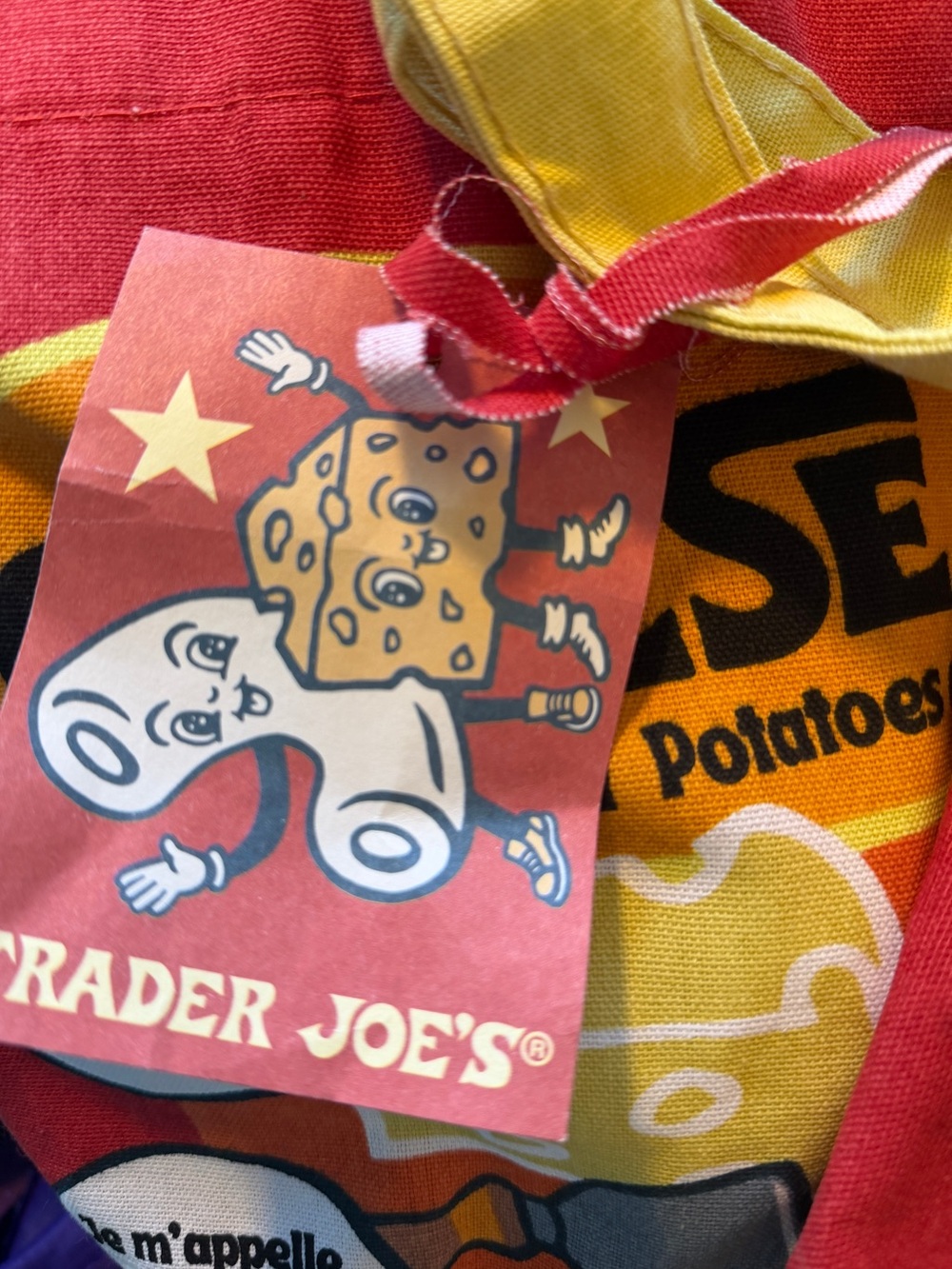 Trader Joe's Cheese Adventures Tote Bag - Picture 3 of 5